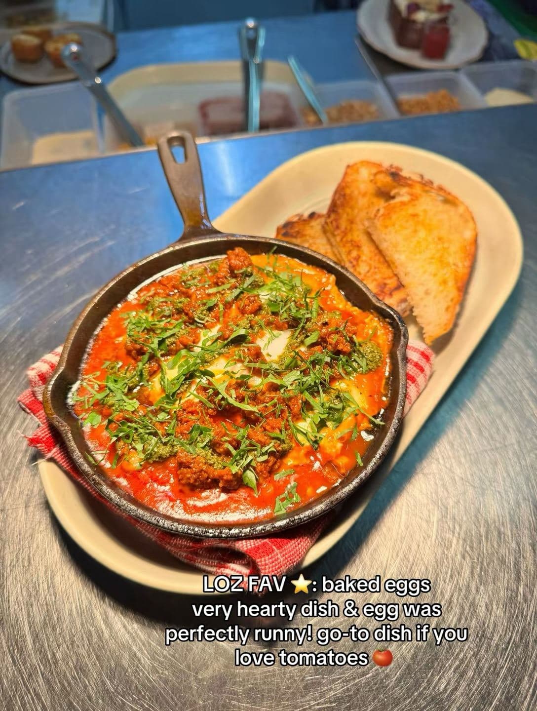 Baked eggs